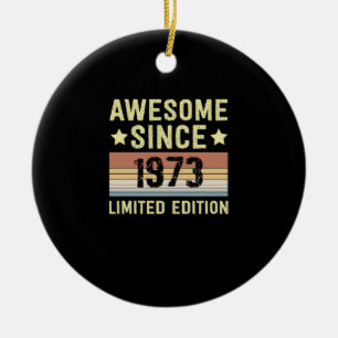 Geweldig sinds 1973 verjaardag keramisch ornament
