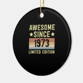 Geweldig sinds 1973 verjaardag keramisch ornament (Links)