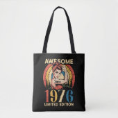 Geweldig sinds 1976 50ste verjaardag vrouw retro  tote bag (Voorkant)