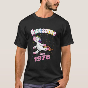 Geweldig Sinds 1976 Grappige Eenhoorn Verjaardag R T-shirt