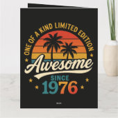 Geweldig sinds 1976 Uniek Kaart (Achterkant)