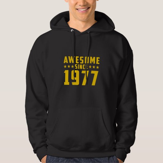 Geweldig sinds 1977 Verjaardag Hoodie (Voorkant)