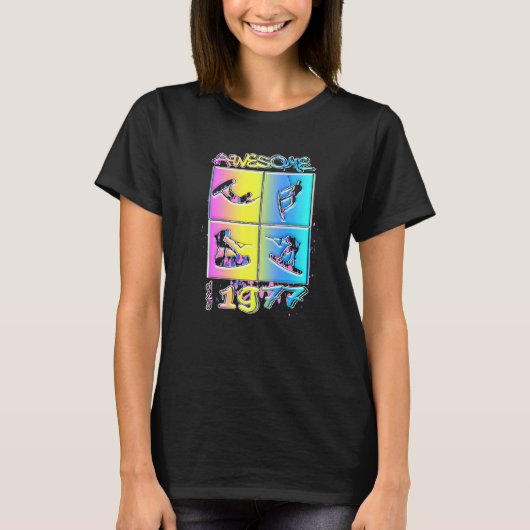 Geweldig sinds 1977 Wakeboard levensstijl 2 T-shirt (Voorkant)