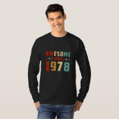 Geweldig sinds 1978 Verjaardag T-shirt (Voorkant volledig)