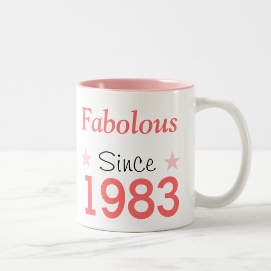 geweldig sinds 1983 tweekleurige koffiemok (Rechts)