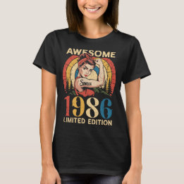 Geweldig sinds 1986 Retro 40e verjaardag voor vrou T-shirt