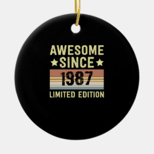 Geweldig sinds 1987 Verjaardag Keramisch Ornament