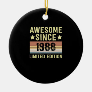 Geweldig sinds 1988 Verjaardag Keramisch Ornament