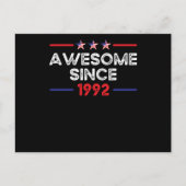 Geweldig sinds 1992 Cool Amerika Verjaardagsjaar Briefkaart (Voorkant)
