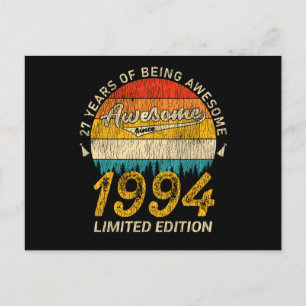 Geweldig Sinds 1994 Limited Edition Verjaardagscad Briefkaart