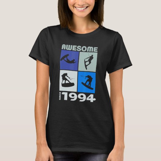 Geweldig sinds 1994  Wakeboard levensstijl T-shirt (Voorkant)