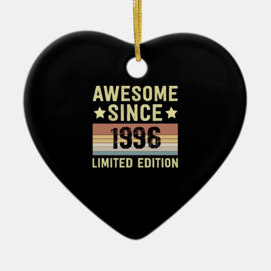 Geweldig sinds 1996 Verjaardag Keramisch Ornament (Voorkant)
