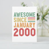 Geweldig sinds 2000 20ste verjaardag Vintage Gesch Kaart (Staand voorkant)