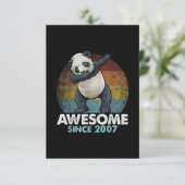 Geweldig sinds 2007 Dabbing Panda 13e verjaardag Kaart (Staand voorkant)