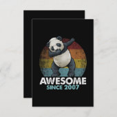 Geweldig sinds 2007 Dabbing Panda 13e verjaardag Kaart (Voorkant / Achterkant)