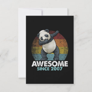 Geweldig sinds 2007 Dabbing Panda 13e verjaardag Kaart