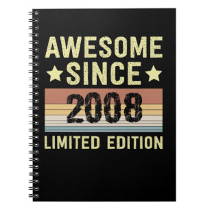 Geweldig sinds 2008 Verjaardag Notitieboek