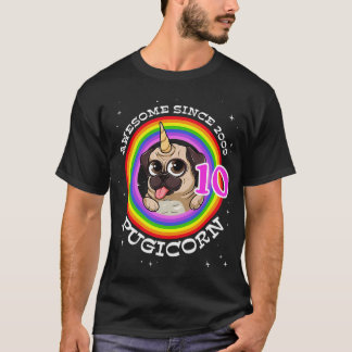 Geweldig sinds 2009 Pugicorn T-shirt
