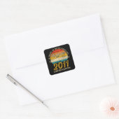 Geweldig Sinds 2011 Limited Edition Verjaardagscad Vierkante Sticker (Envelop)