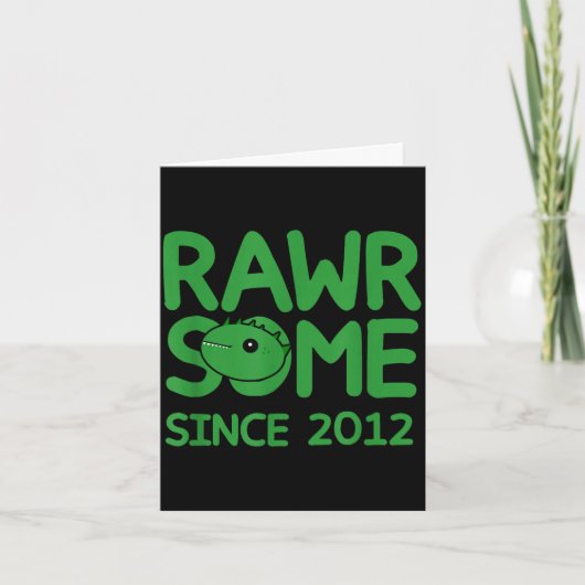 Geweldig sinds 2012 - grappig monster outfit ontwe kaart (Voorkant)