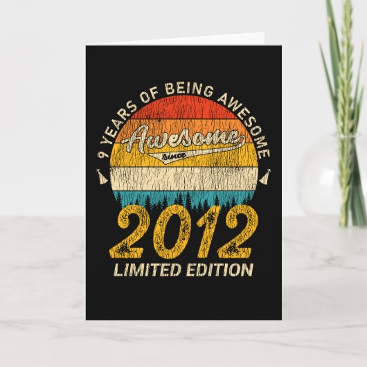 Geweldig Sinds 2012 Limited Edition Verjaardagscad Kaart (Voorkant)