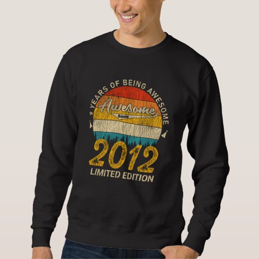 Geweldig Sinds 2012 Limited Edition Verjaardagscad Trui (Voorkant)
