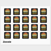 Geweldig Sinds 2012 Limited Edition Verjaardagscad Vierkante Sticker (Vel)