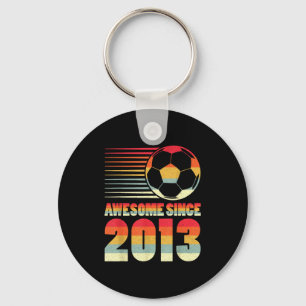 Geweldig sinds 2013 Voetbal Vintage Cadeaus Voor J Sleutelhanger