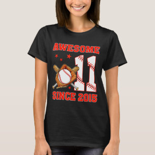 Geweldig sinds 2015 11 jaar oude jongens verjaarda t-shirt