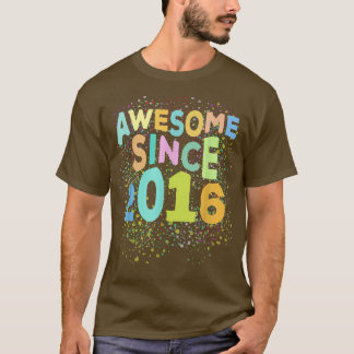 Geweldig sinds 2016 Funny Retro 6 Jaar Oud 6e Verj T-shirt