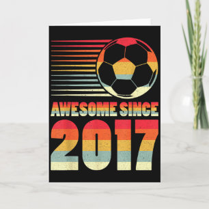 Geweldig sinds 2017 Voetbal Vintage Cadeaus Voor J Kaart