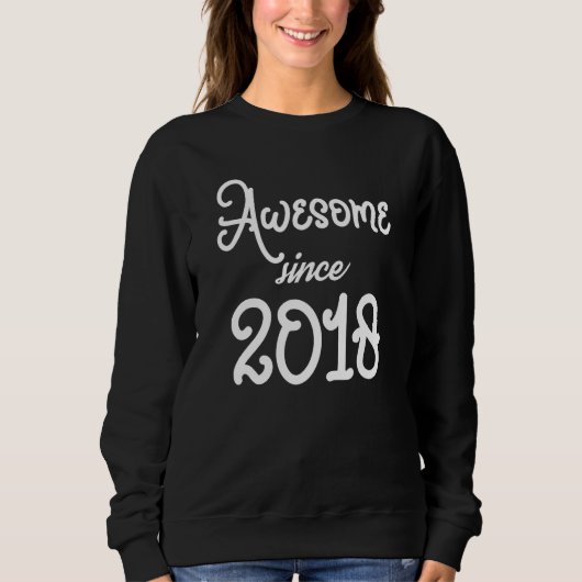 Geweldig Sinds 2018 Klassieke Nostalgie Oude Schoo Trui (Voorkant)