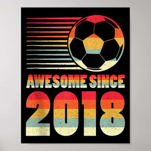 Geweldig sinds 2018 Voetbal 8e Verjaardag Tank Top Poster (Voorkant)