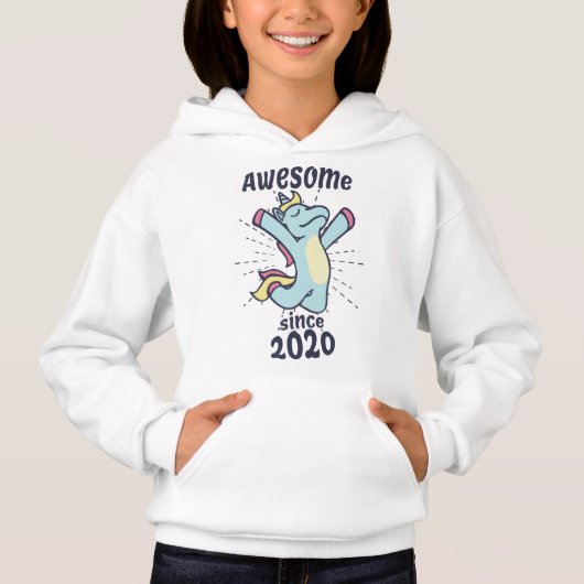 Geweldig sinds 2020 - Kinderverjaardag Eenhoorn (Voorkant)