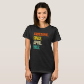 Geweldig sinds april 1962 t-shirt (Voorkant volledig)