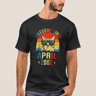 Geweldig sinds april 2002 20ste verjaardag  Kat T-shirt