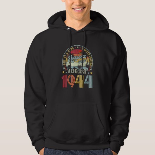 Geweldig sinds augustus 1944 uniek hoodie (Voorkant)