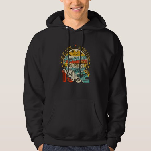 Geweldig sinds augustus 1962 uniek hoodie (Voorkant)