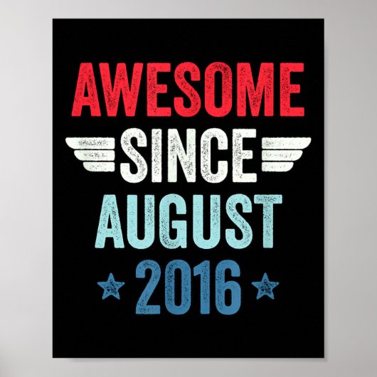Geweldig sinds augustus 2016 poster (Voorkant)