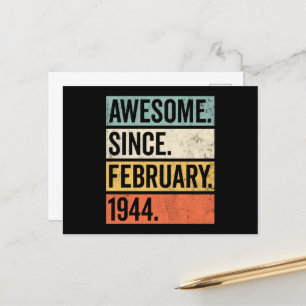 Geweldig sinds februari 1944 Verjaardag Briefkaart