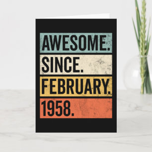 Geweldig sinds februari 1958 verjaardag kaart