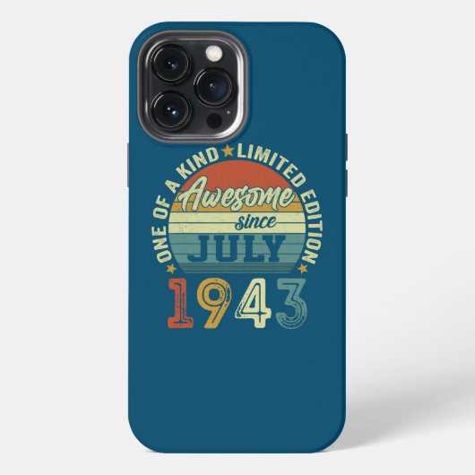 Geweldig sinds juli 1943 79 jaar oud 79ste iPhone hoesje (Achterkant)