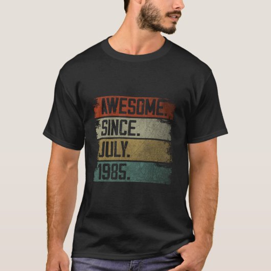 Geweldig sinds juli 1985 38e 38 t-shirt (Voorkant)
