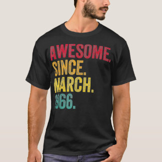Geweldig Sinds Maart 1966 58e Verjaardagscadeau 58 T-shirt