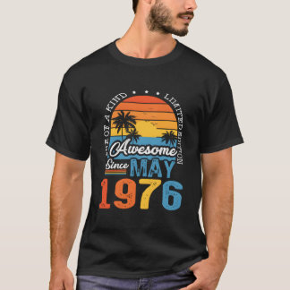 Geweldig sinds mei 1976 47e 47 t-shirt