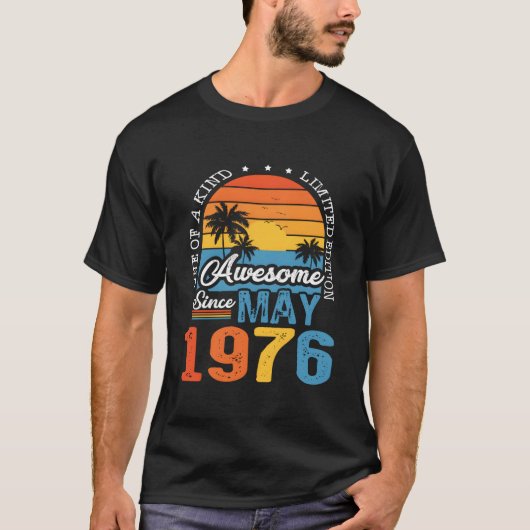 Geweldig sinds mei 1976 47e 47 t-shirt (Voorkant)