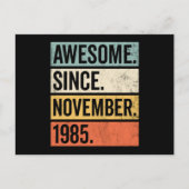 Geweldig sinds november 1985 Verjaardag Briefkaart (Voorkant)