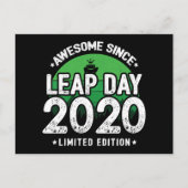 Geweldig sinds schrikkeldag 2020 29 februari verja briefkaart (Voorkant)