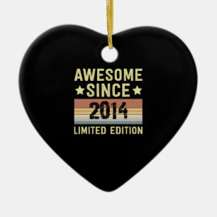 Geweldig sinds verjaardag 2014 keramisch ornament