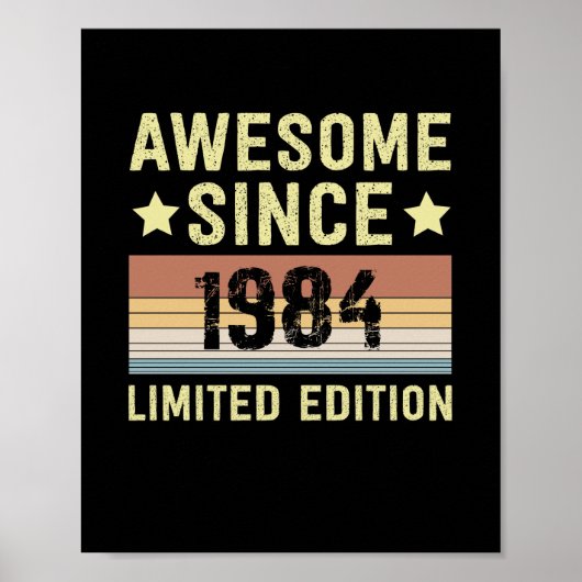 Geweldig sinds verjaardag in 1984 poster (Voorkant)